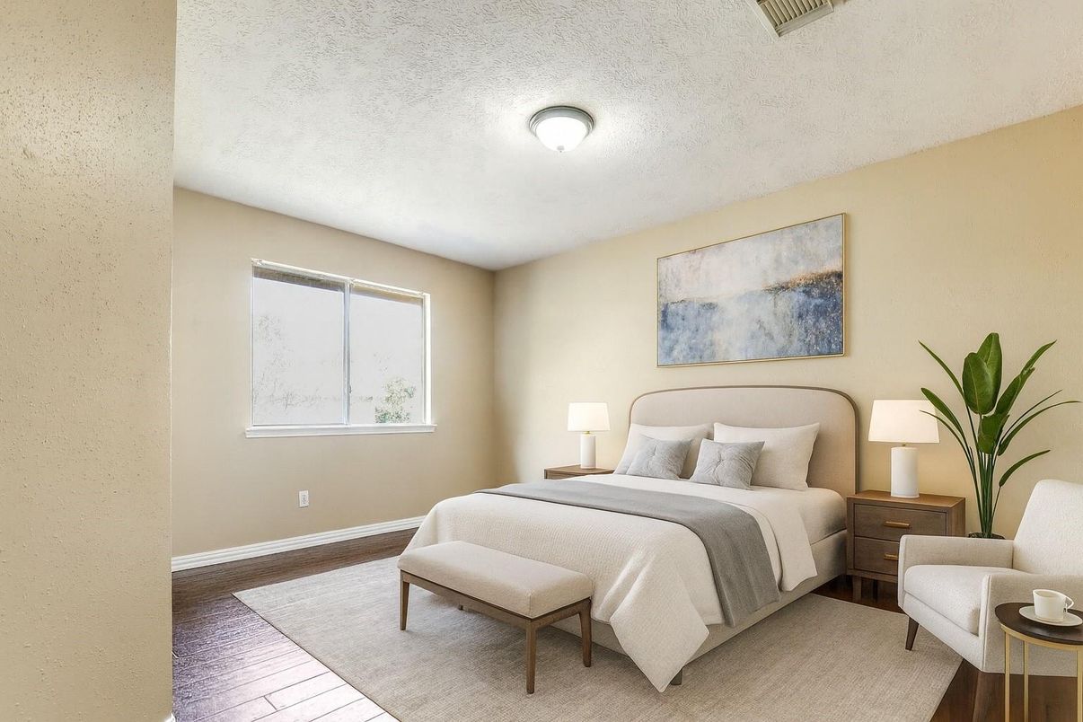 Bedroom, Interior, Wood Texture Flooring