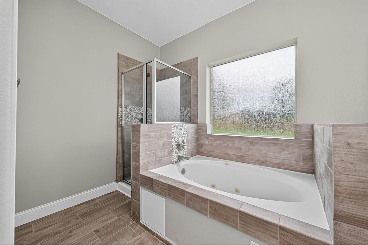 Bathroom, Interior, Wood Texture Flooring