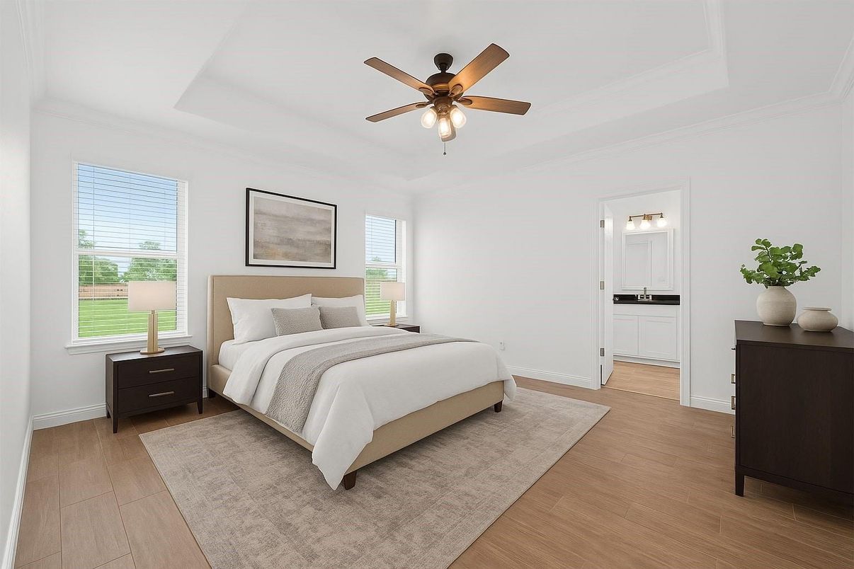 Bedroom, Interior, Wood Texture Flooring