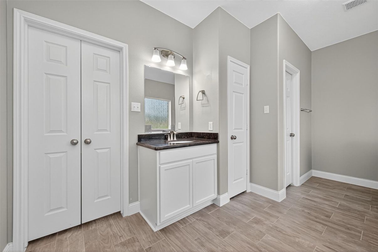 Bathroom, Interior, Wood Texture Flooring