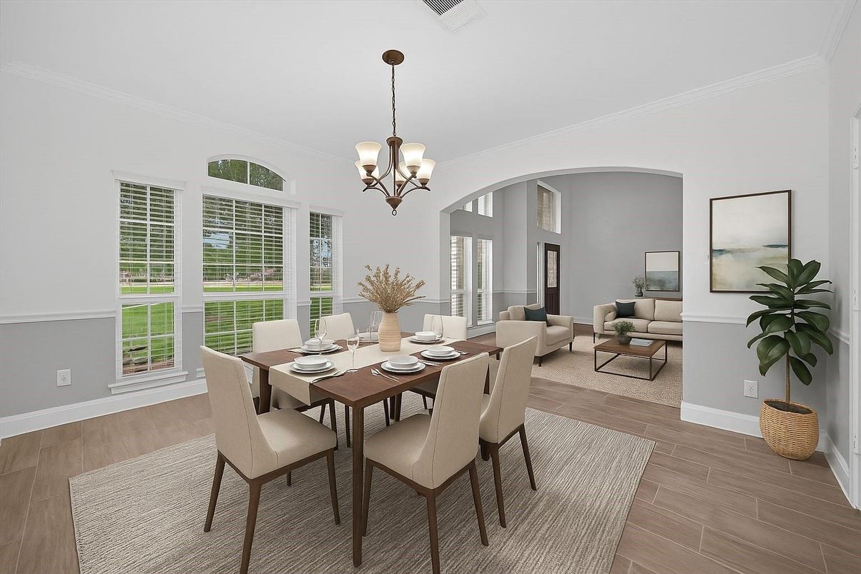 Chandelier, Dining room, Interior, Living room, Wood Texture Flooring
