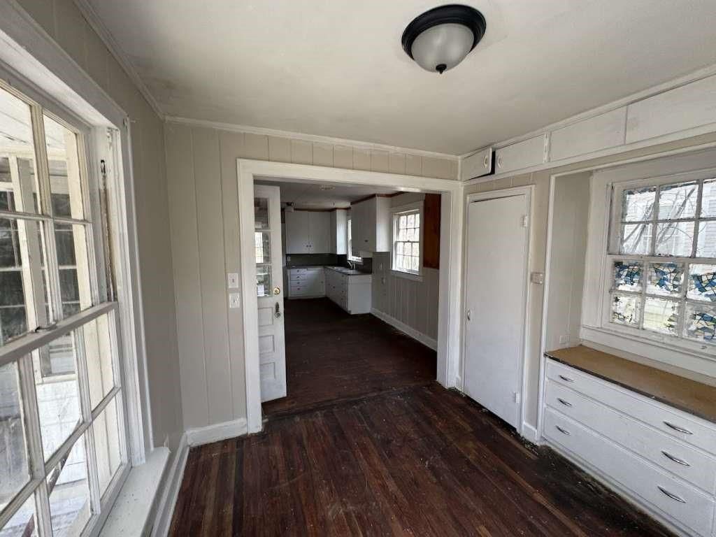 Empty room, Interior, Kitchen, Wood Texture Flooring