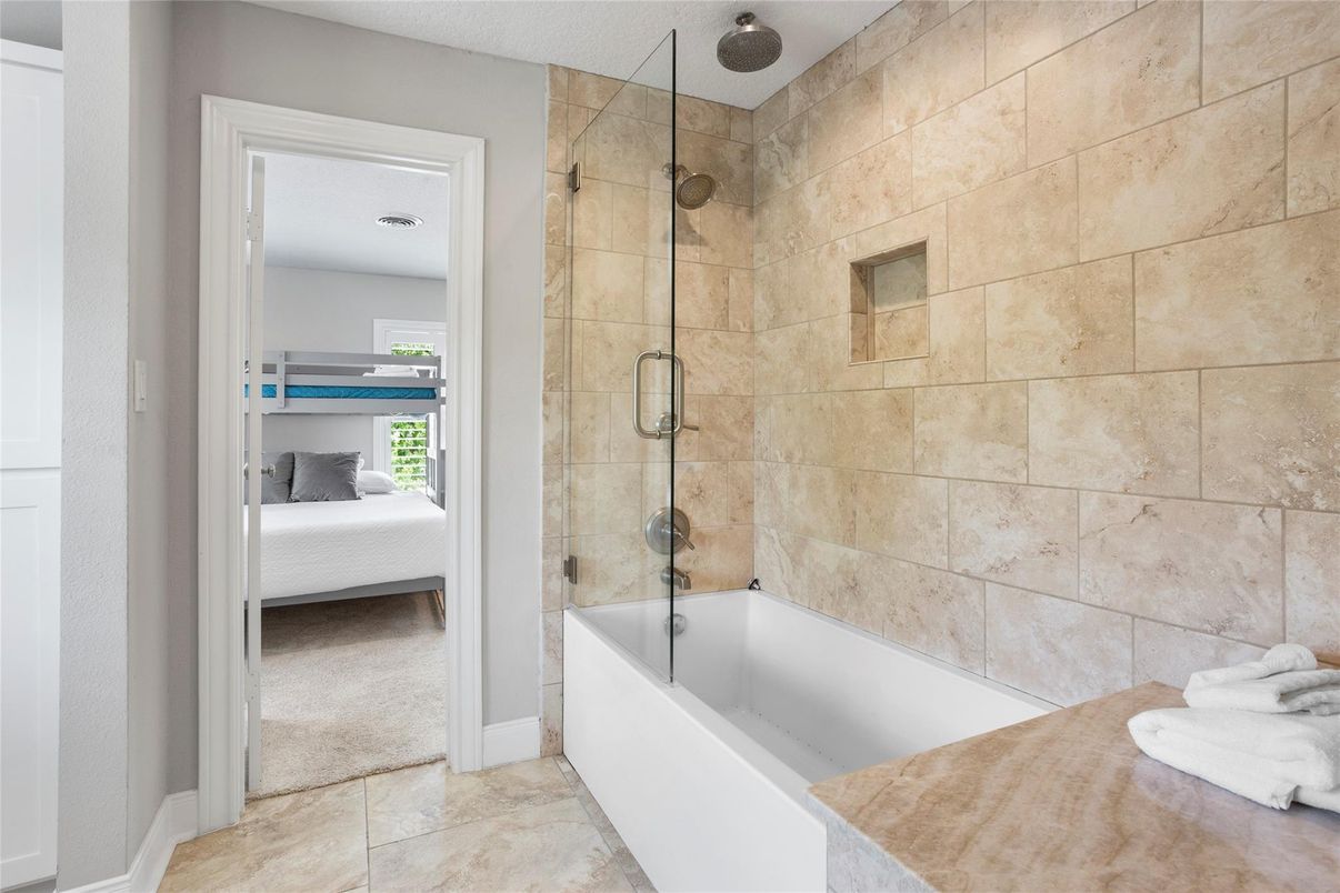 Bathroom, Bedroom, Glass Shower, Interior