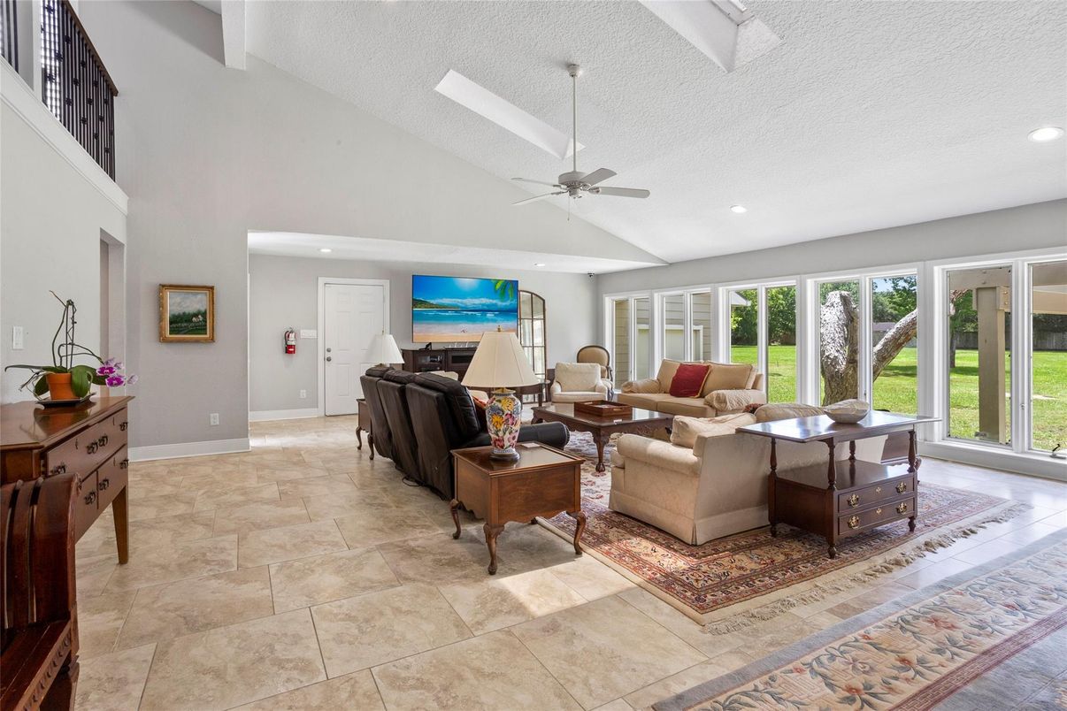 Interior, Living room, Recessed Lighting