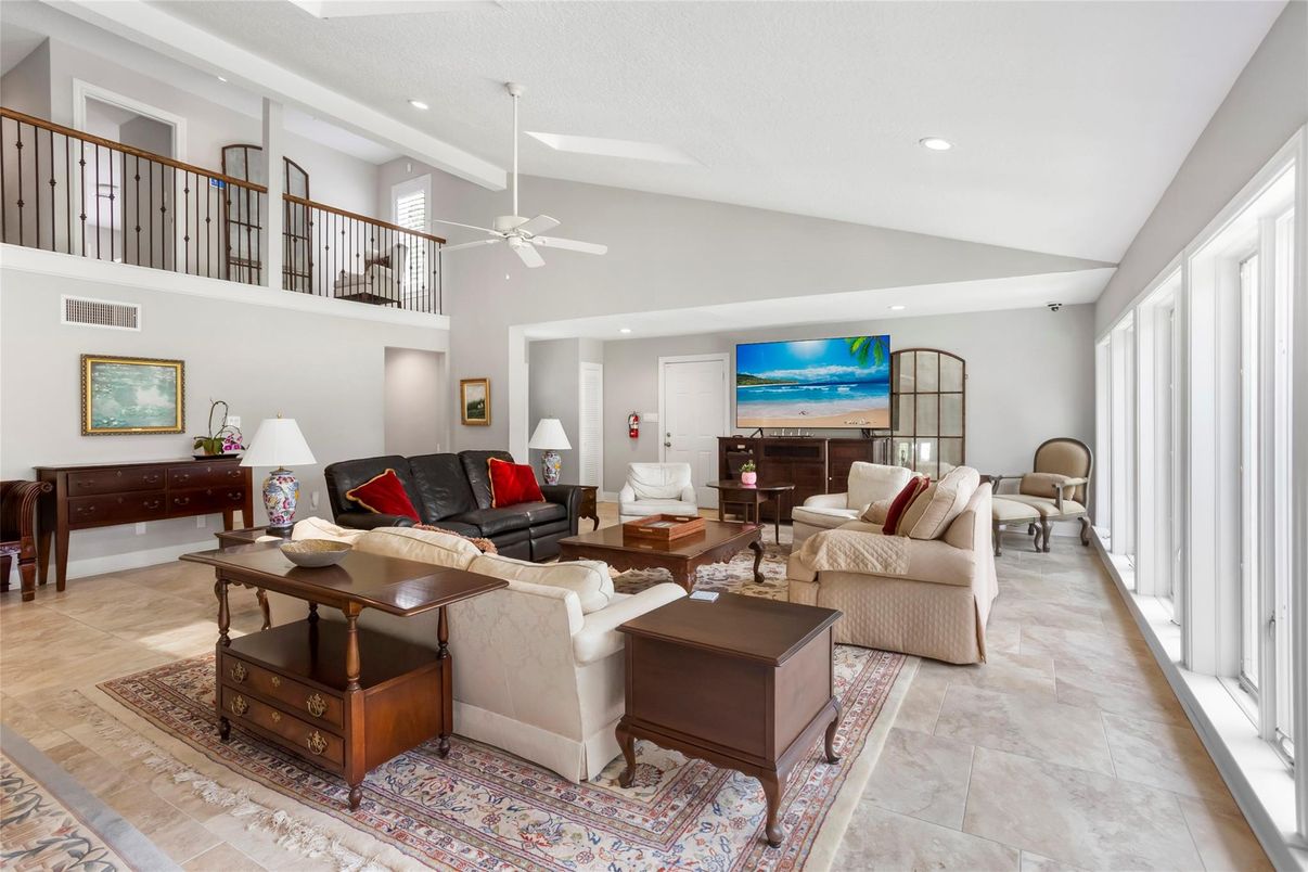 Interior, Living room, Recessed Lighting