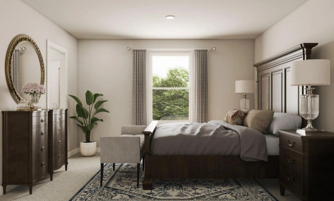 Bedroom, Interior, Recessed Lighting
