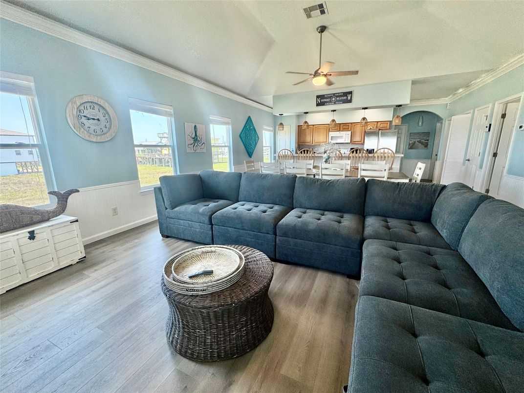 Interior, Kitchen, Living room, Wood Texture Flooring