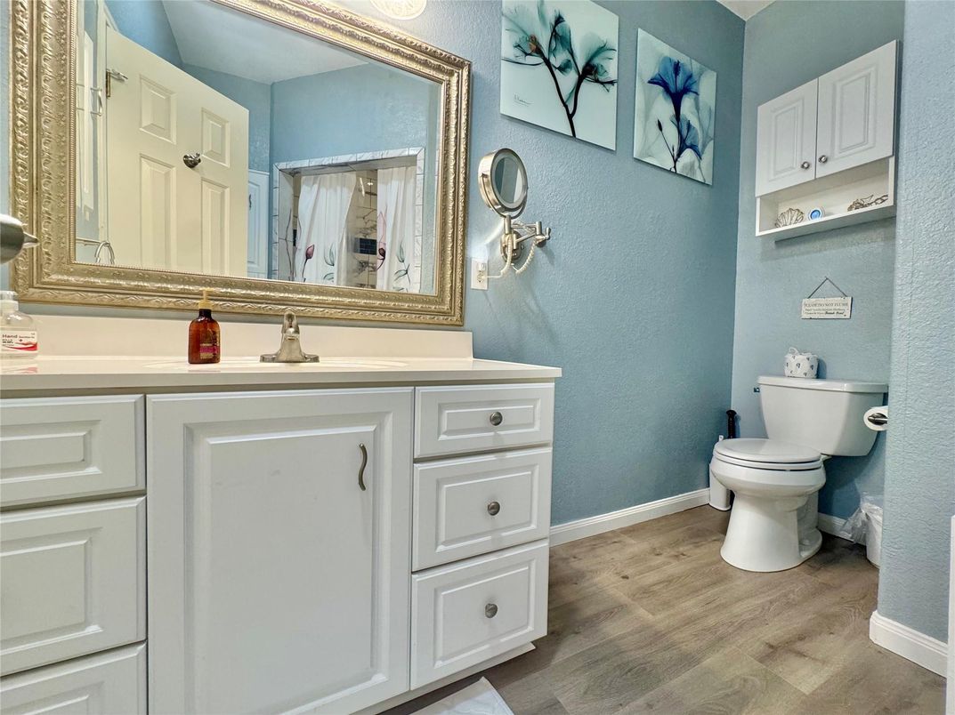 Bathroom, Interior, Wood Texture Flooring