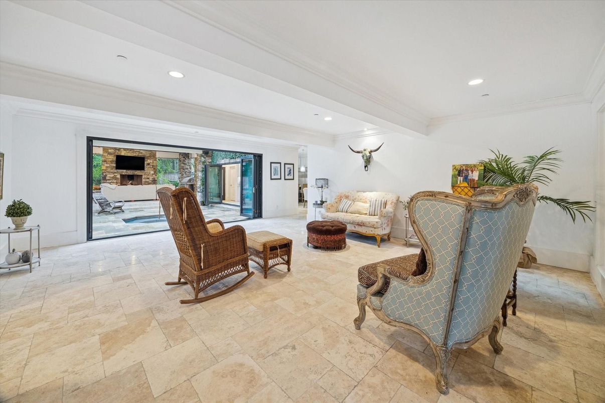 Interior, Living room, Recessed Lighting