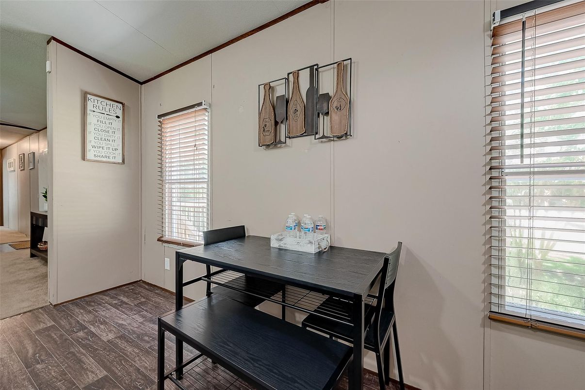 Dining room, Interior, Wood Texture Flooring