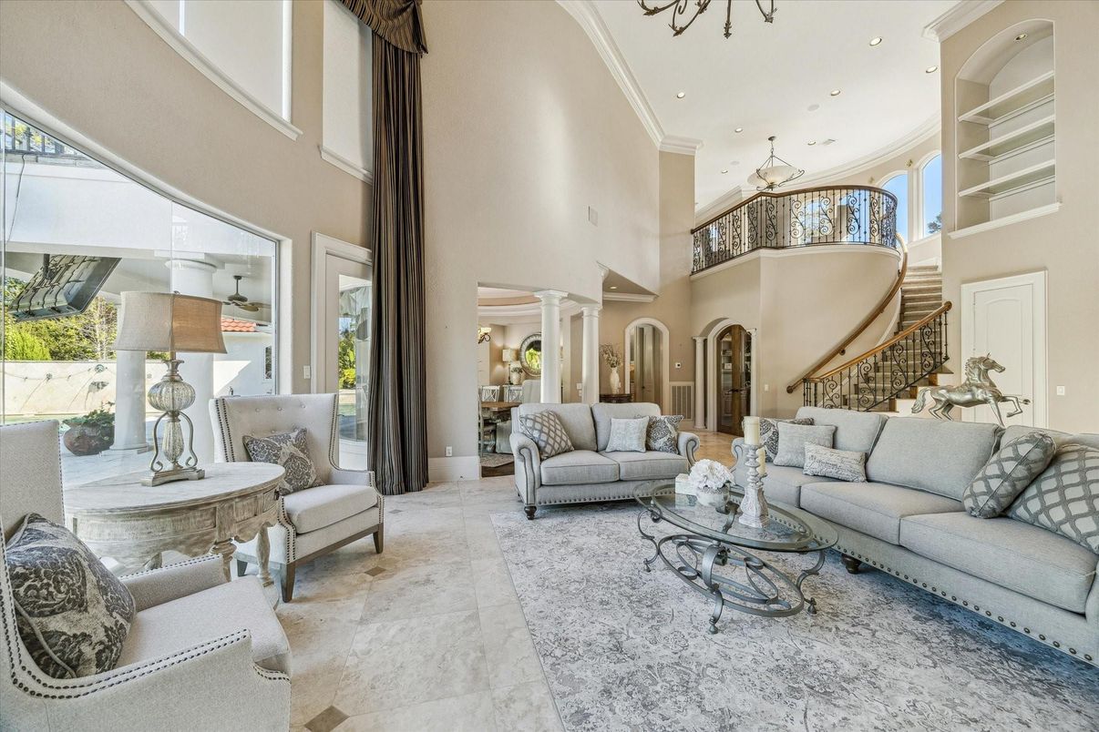 Interior, Living room, Recessed Lighting