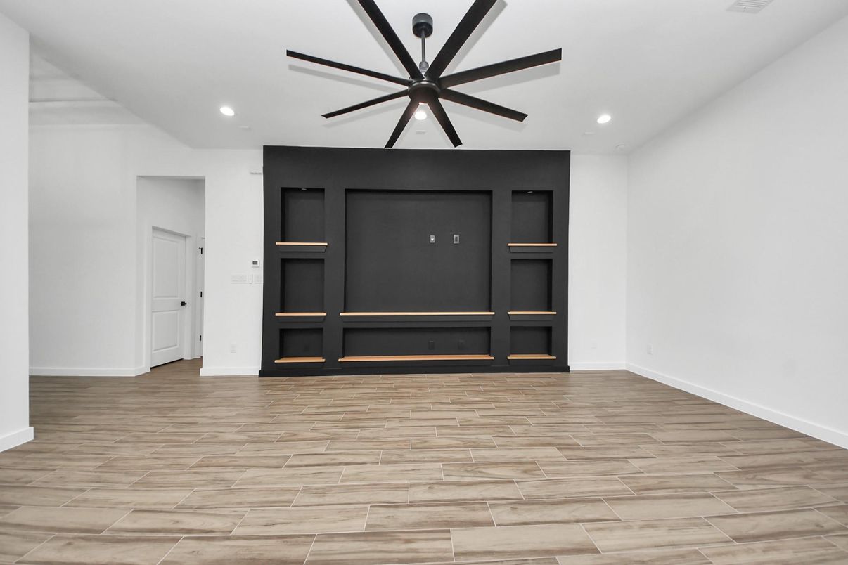 Interior, Recessed Lighting, Wood Texture Flooring