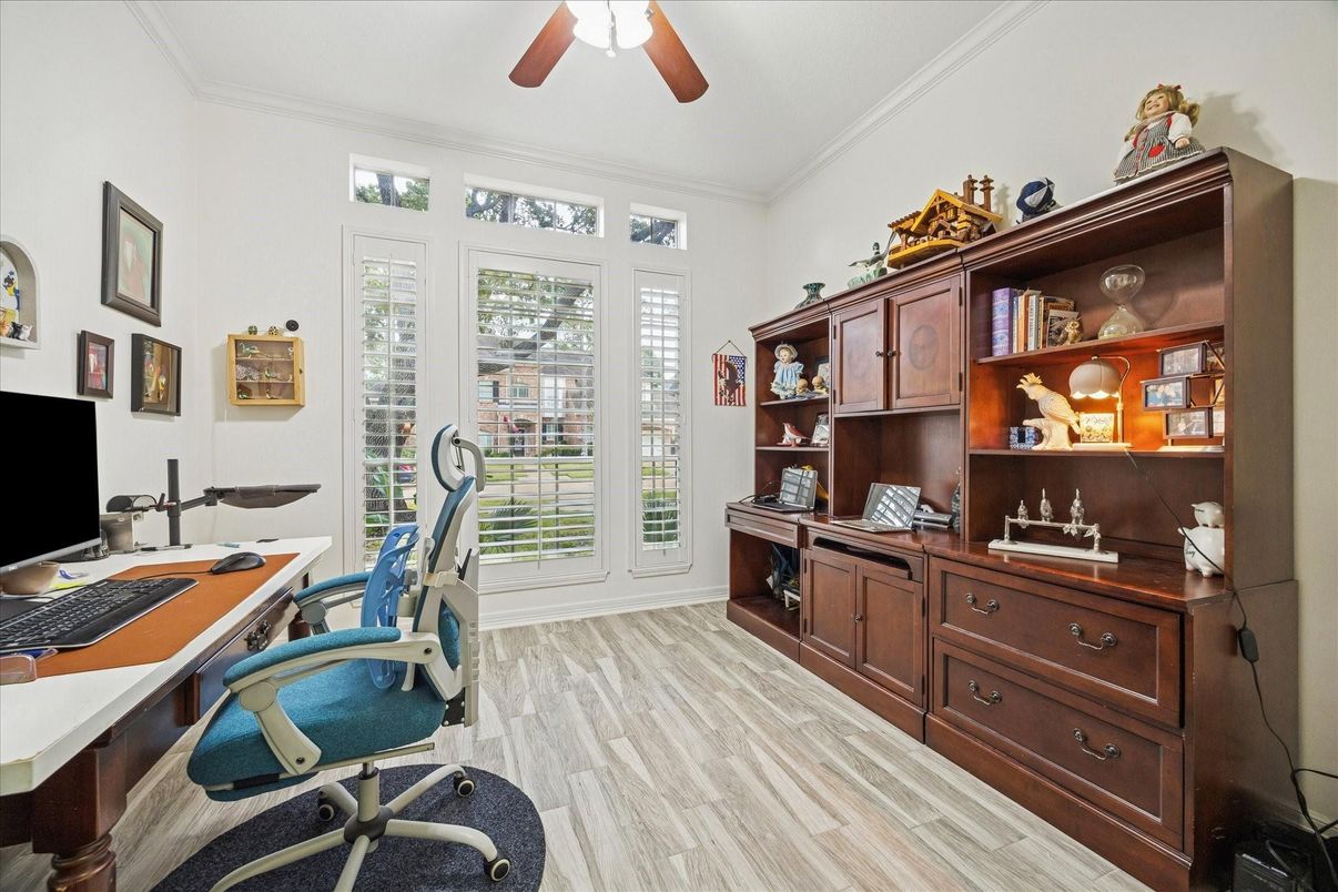 Home Office, Interior, Wood Texture Flooring