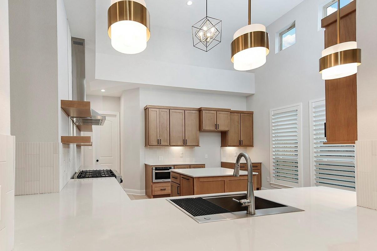 Interior, Kitchen, Pendant Lights, Recessed Lighting