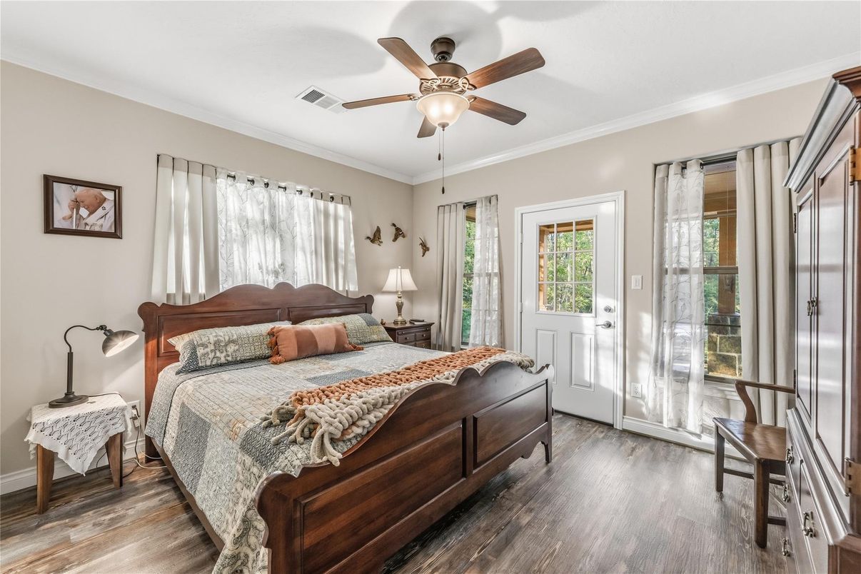 Bedroom, Interior, Wood Texture Flooring