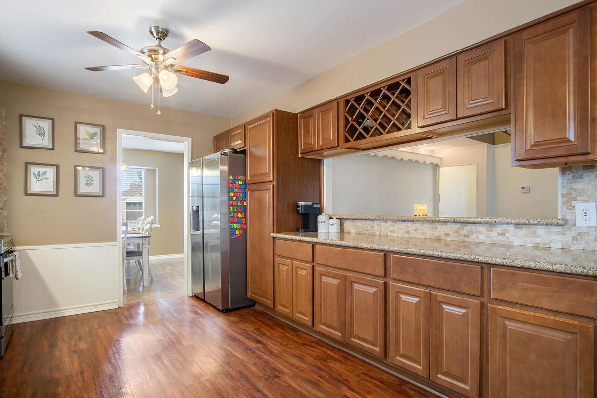 Interior, Kitchen, Wood Texture Flooring