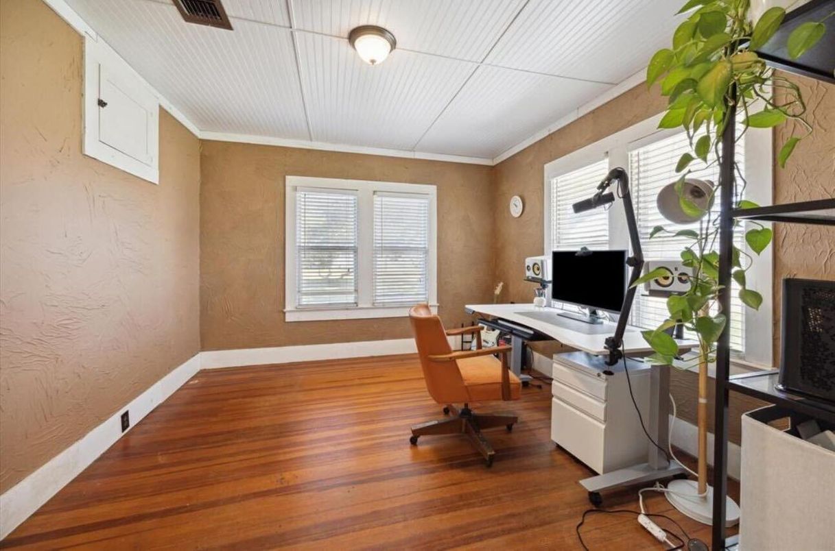 Home Office, Interior, Wood Texture Flooring
