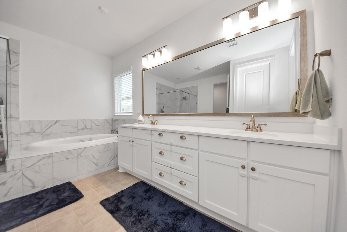 Bathroom, Dual Sink Vanities, Interior, Marble Walls