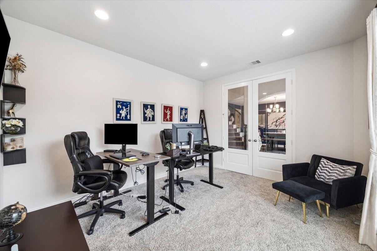 Home Office, Interior, Recessed Lighting