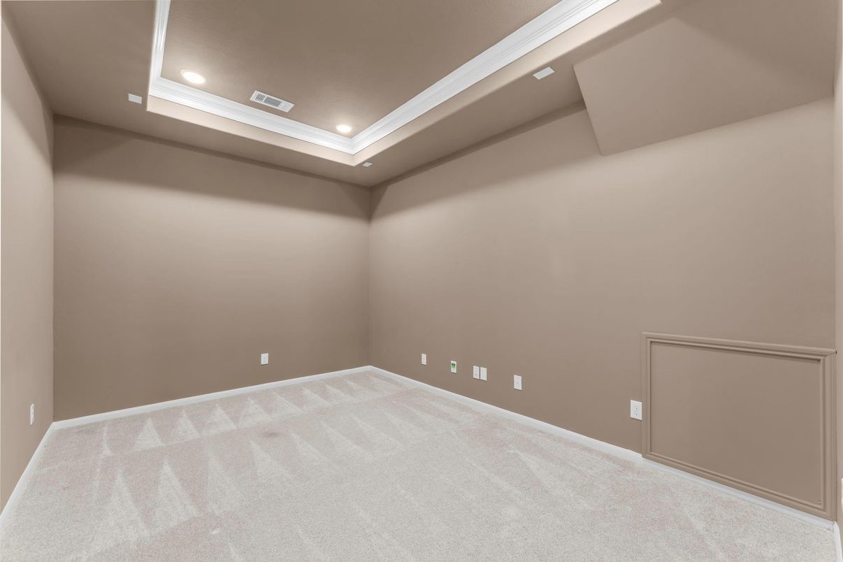 Empty room, Interior, Recessed Lighting