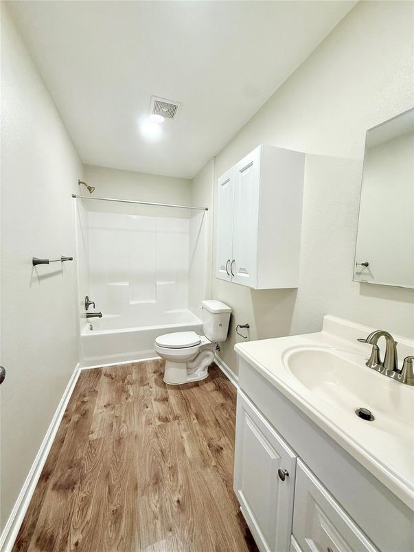 Bathroom, Interior, Wood Texture Flooring