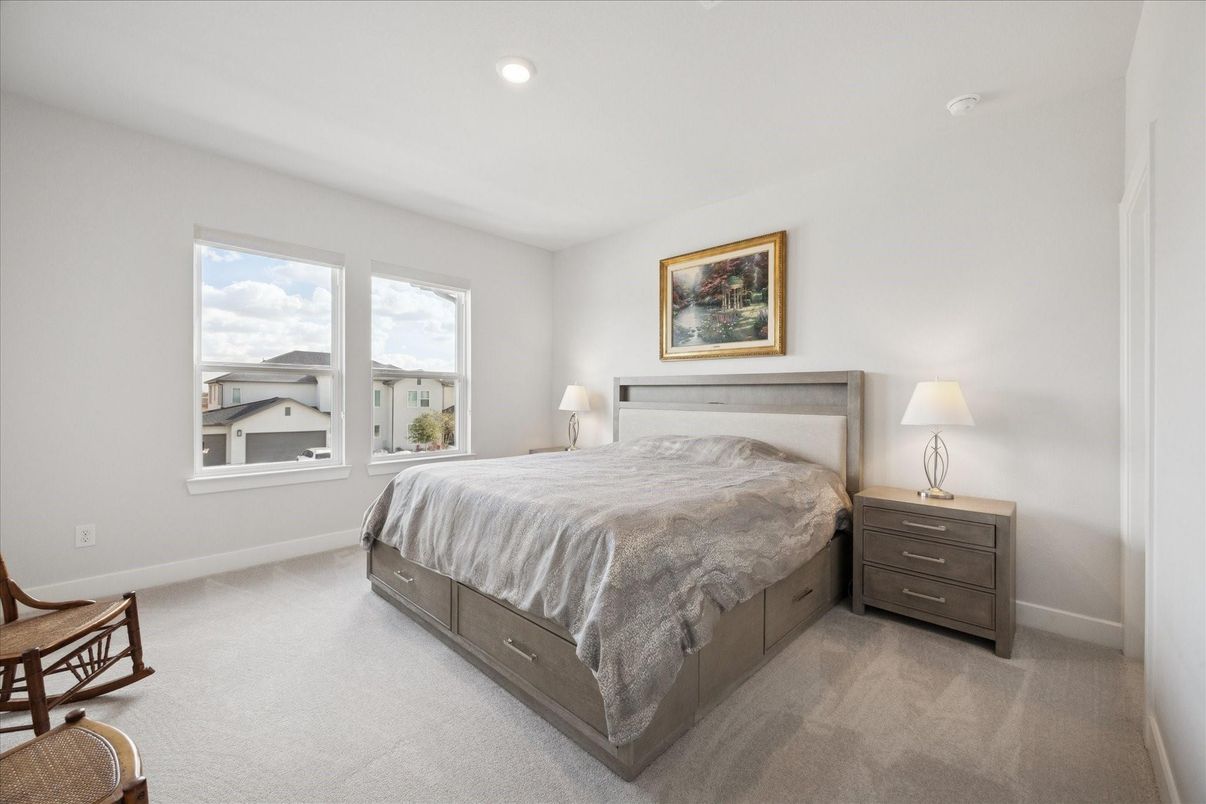 Bedroom, Interior, Recessed Lighting