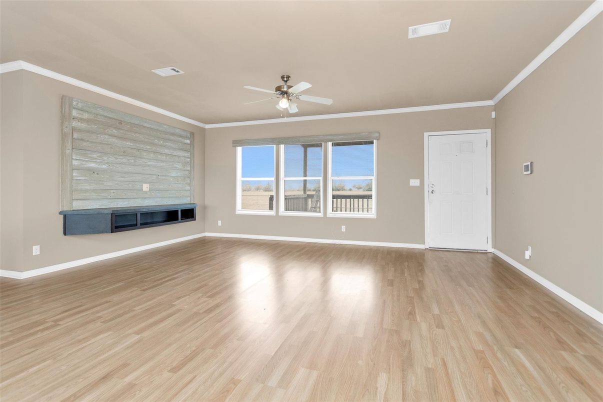 Empty room, Fireplace, Interior, Wood Texture Flooring