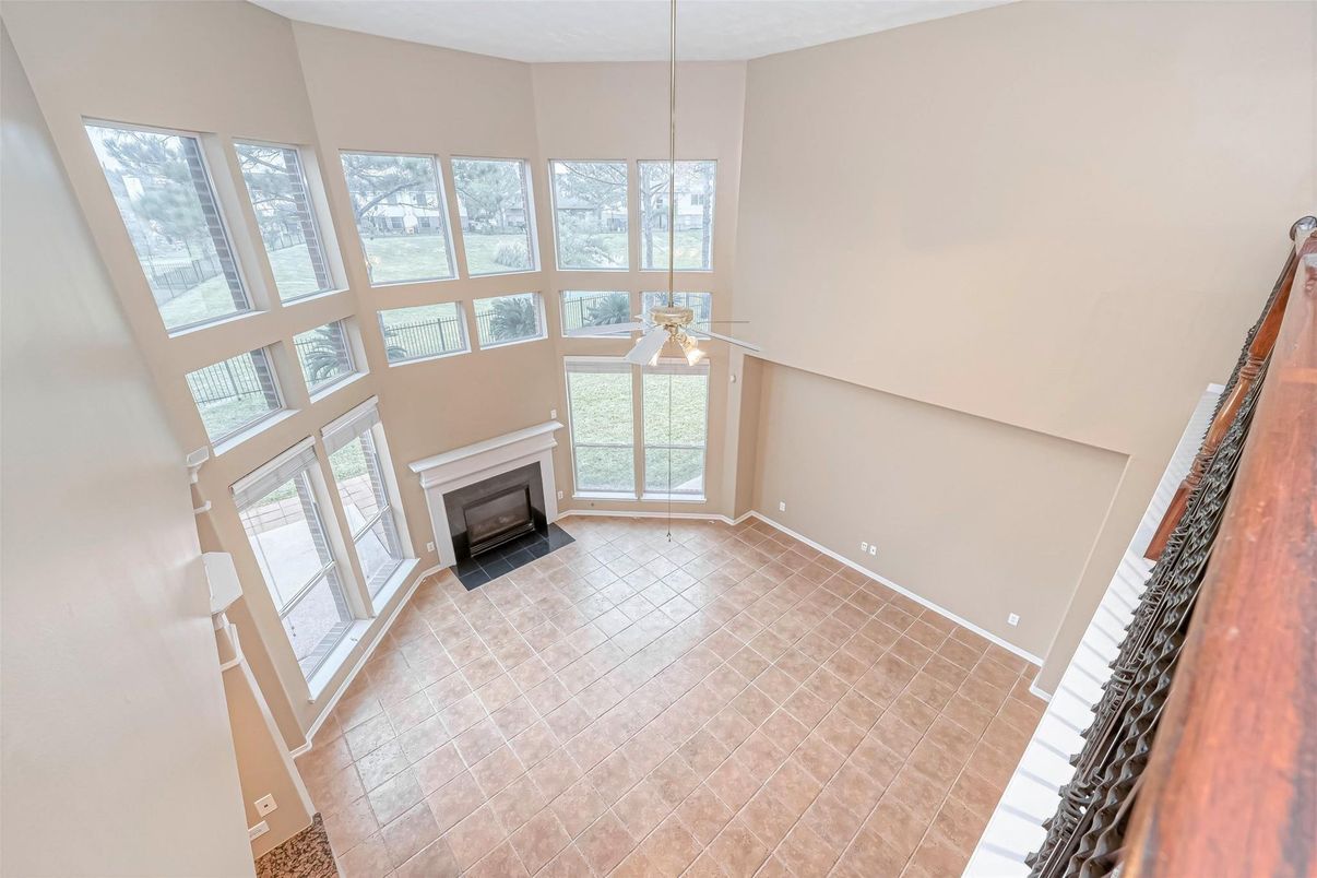 Empty room, Fireplace, Interior