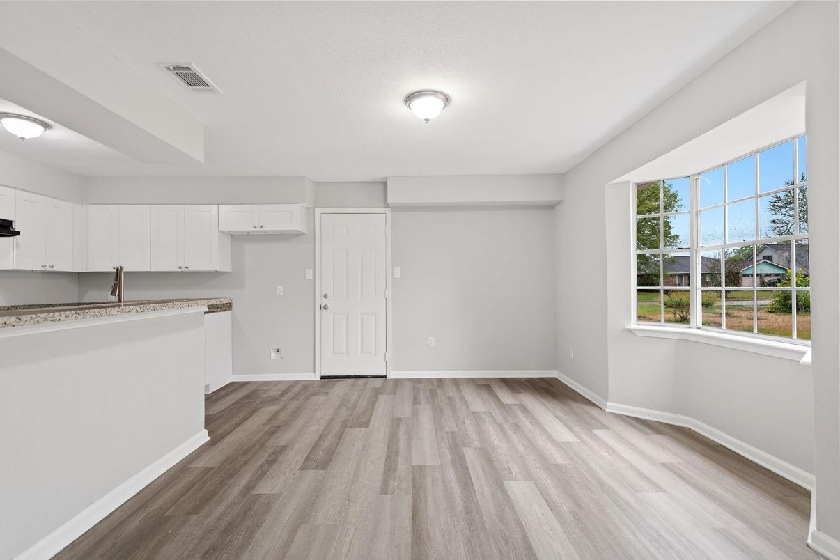 Empty room, Interior, Kitchen, Wood Texture Flooring