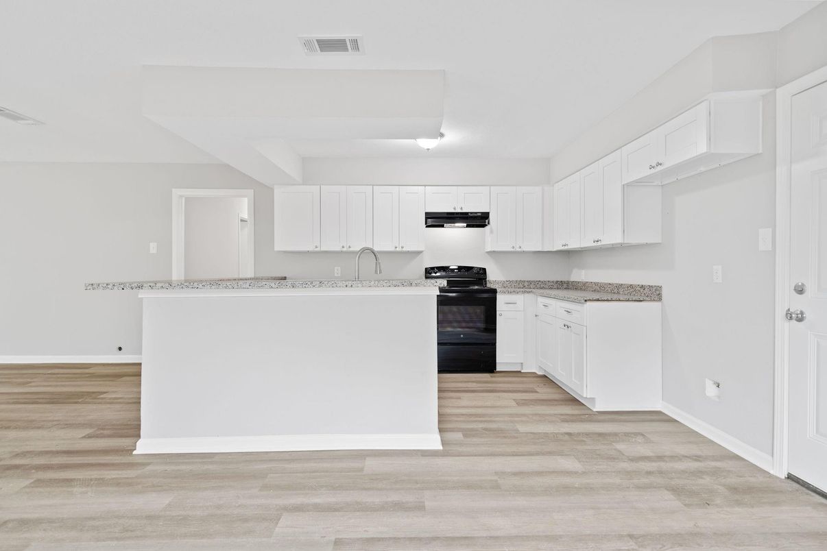 Interior, Kitchen, Wood Texture Flooring
