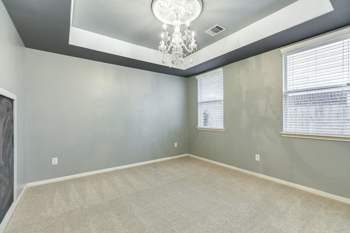 Chandelier, Empty room, Interior