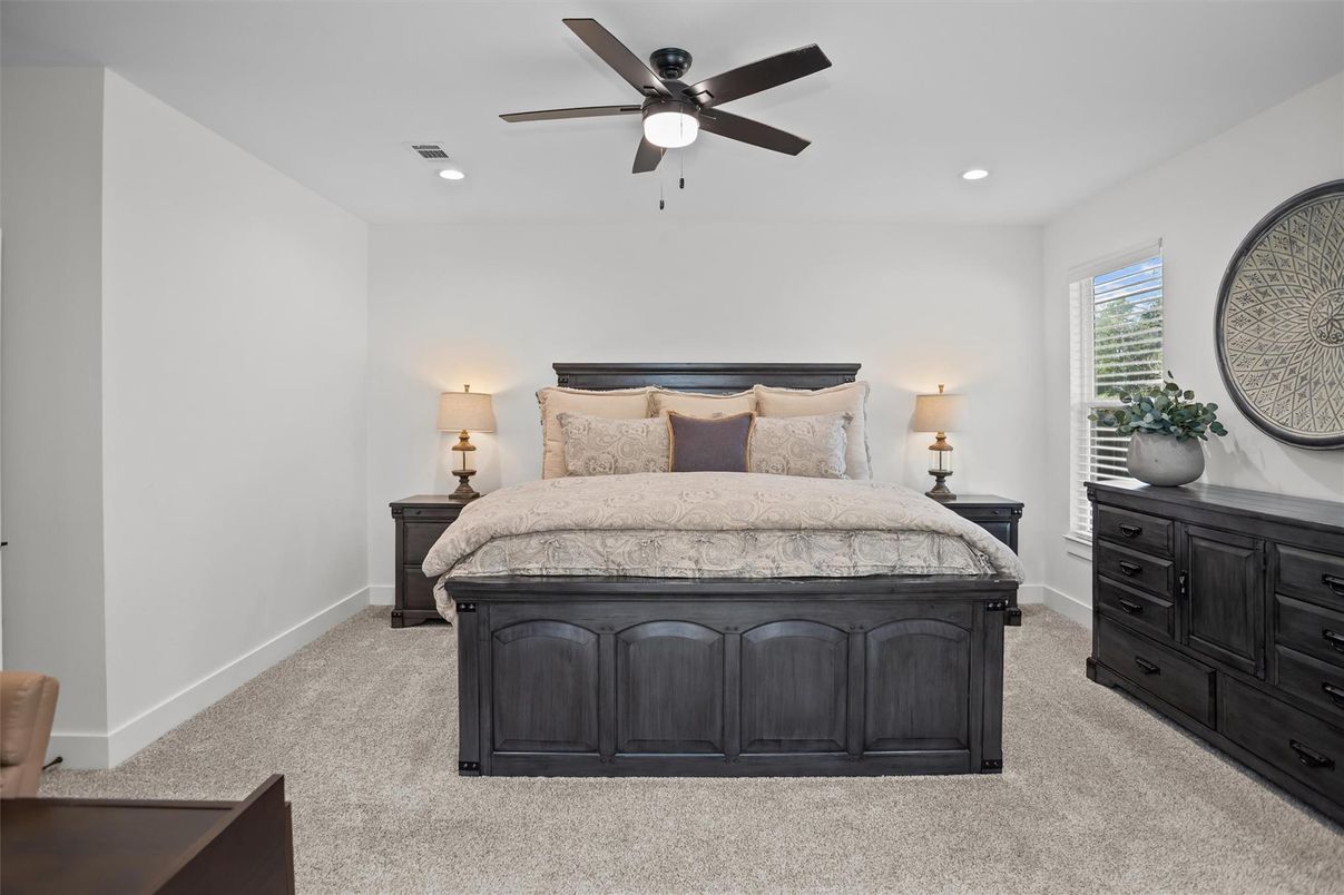 Bedroom, Interior, Recessed Lighting