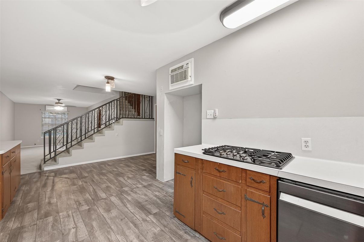 Interior, Kitchen, Wood Texture Flooring