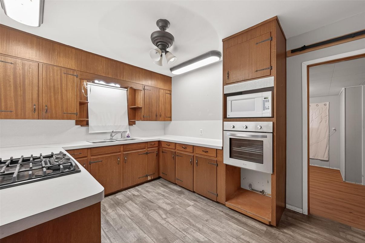 Interior, Kitchen, Wood Texture Flooring