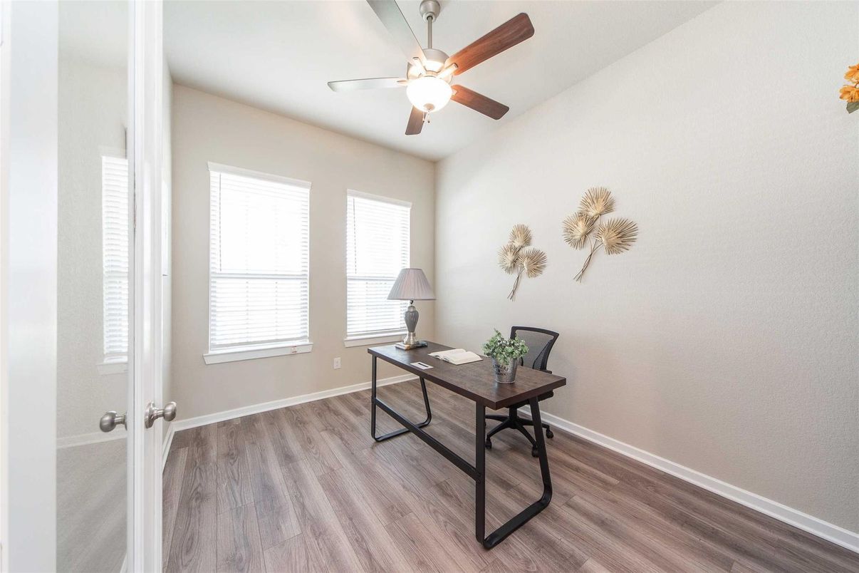 Home Office, Interior, Wood Texture Flooring