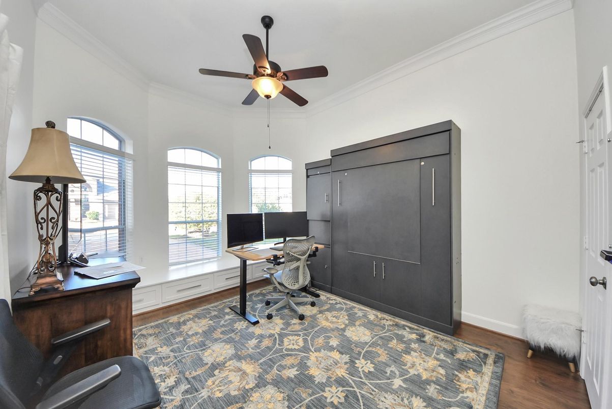 Home Office, Interior, Wood Texture Flooring