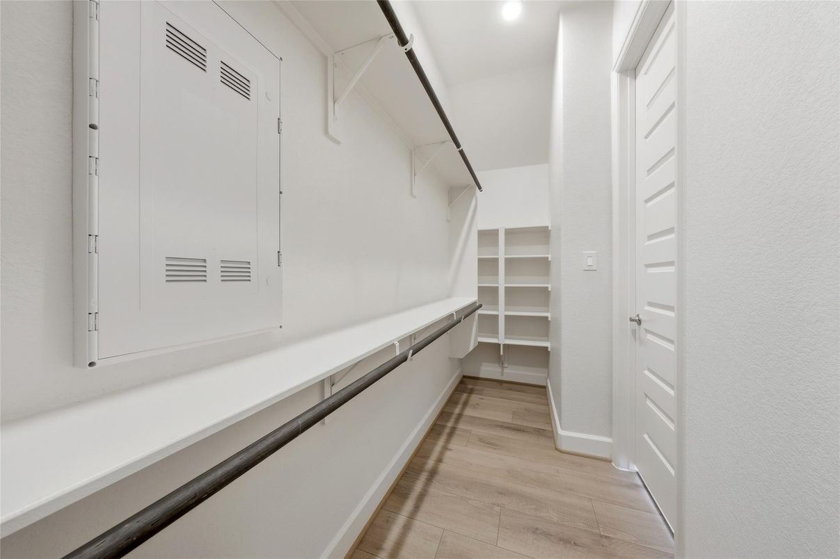 Interior, Recessed Lighting, Walk-in Closets, Wood Texture Flooring