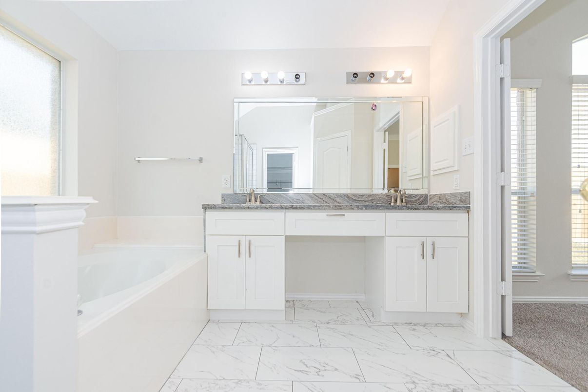 Bathroom, Dual Sink Vanities, Interior, Marble