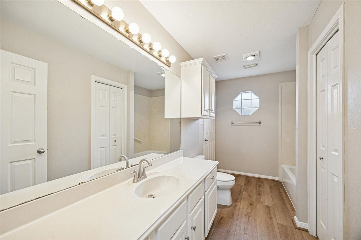 Bathroom, Interior, Wood Texture Flooring