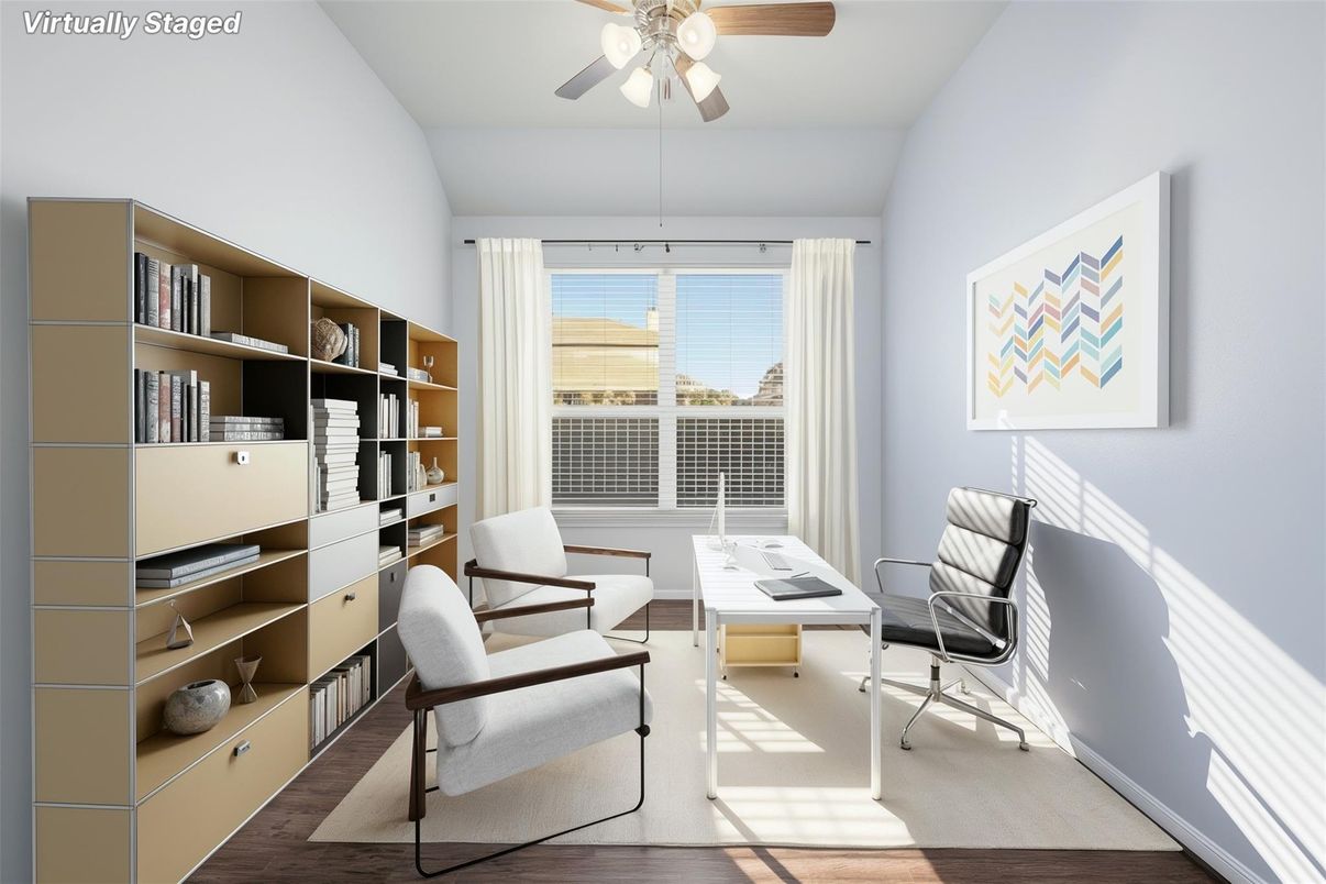 Home Office, Interior, Wood Texture Flooring