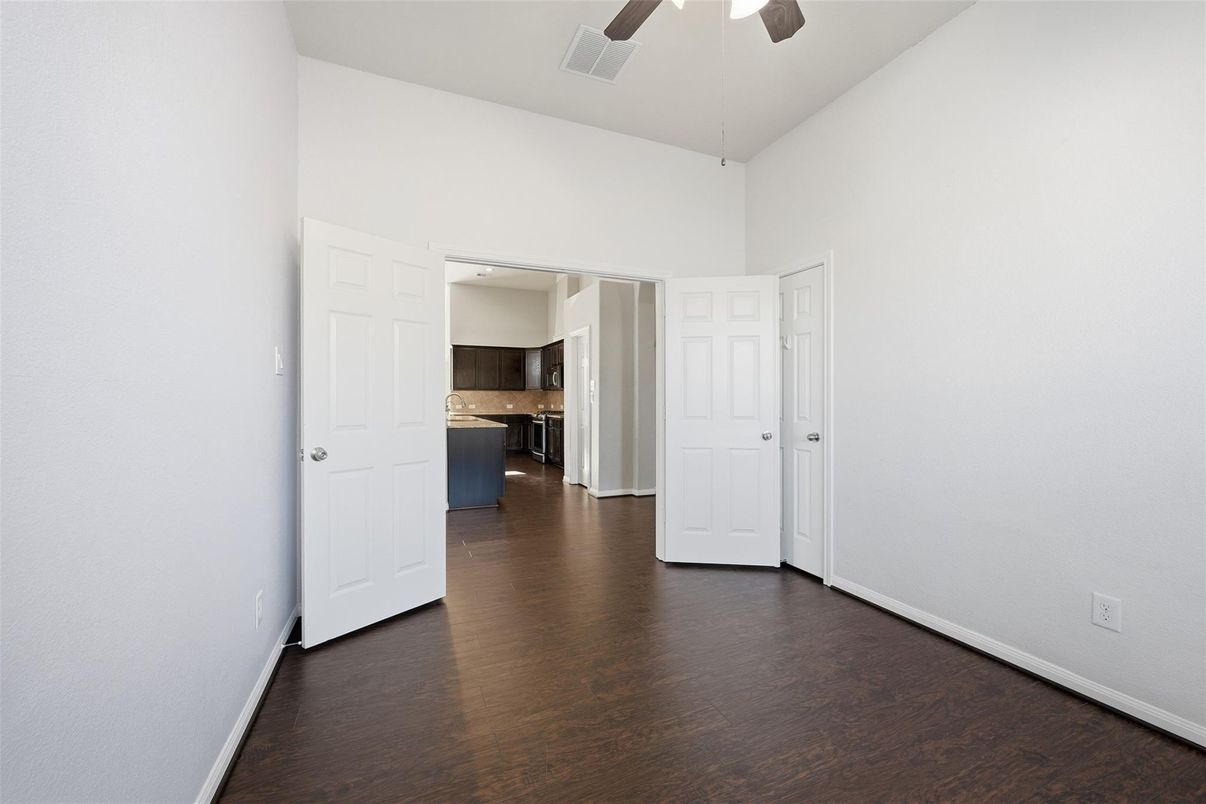 Empty room, Interior, Kitchen, Wood Texture Flooring