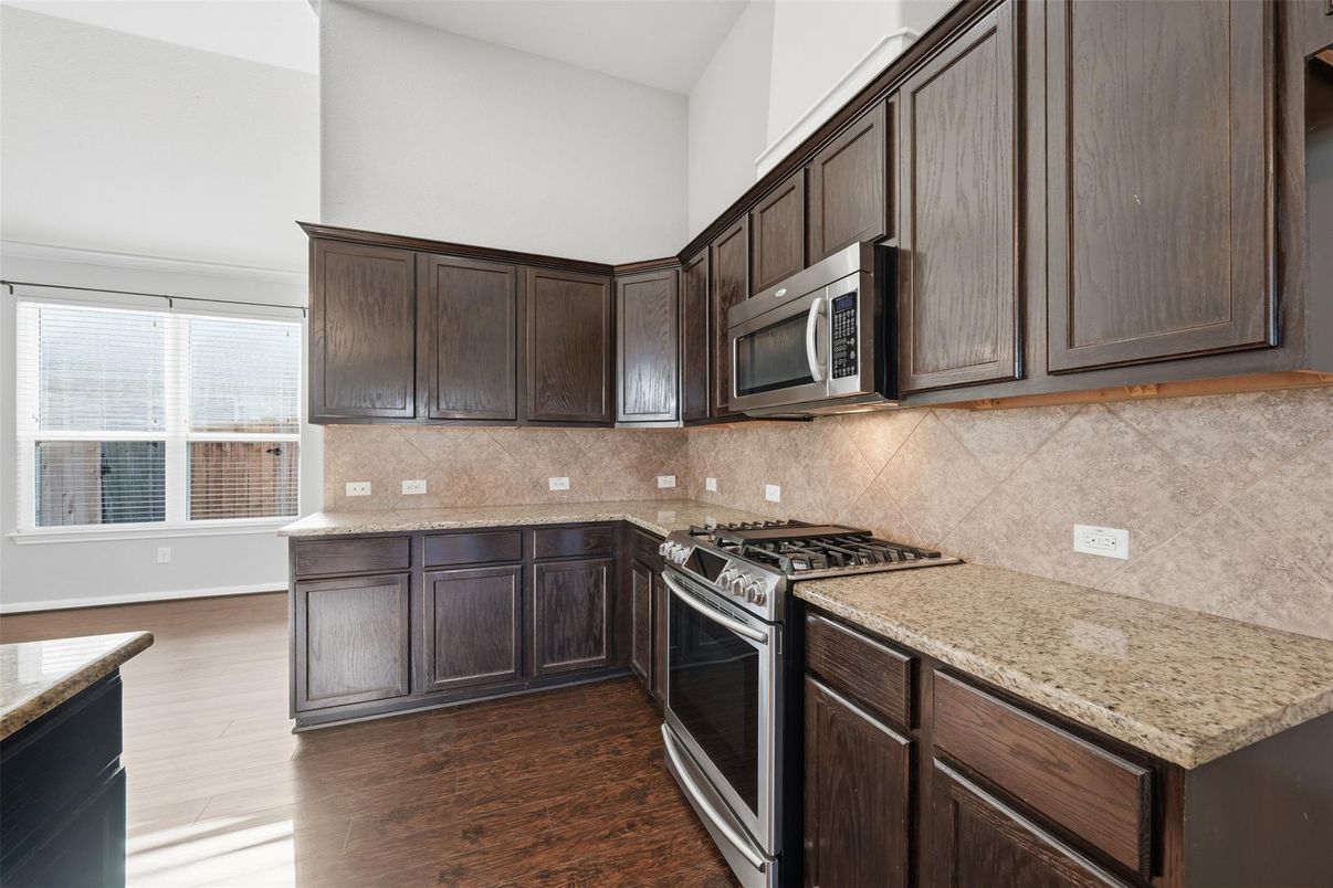 Interior, Kitchen, Wood Texture Flooring
