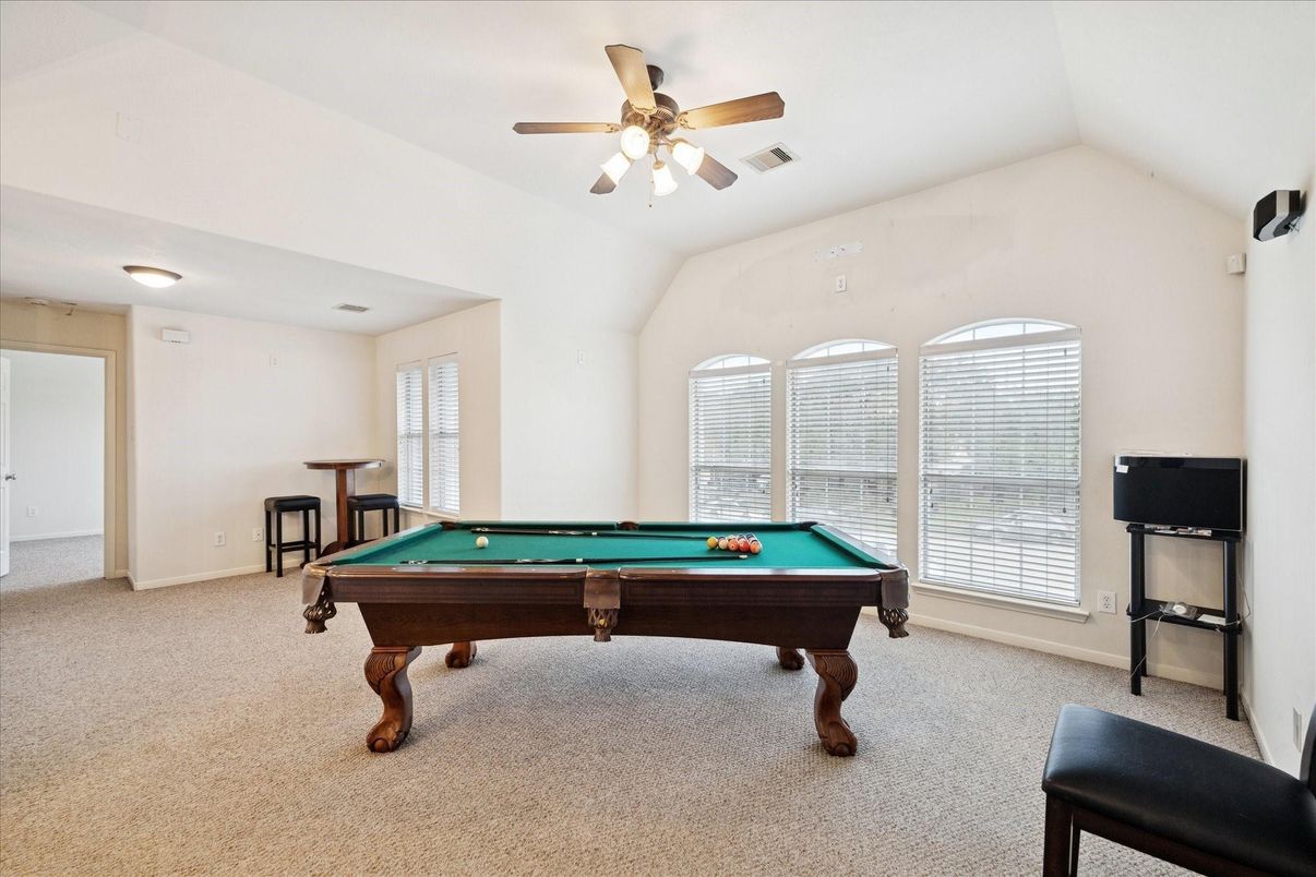 Billiard Table, Game Room, Interior