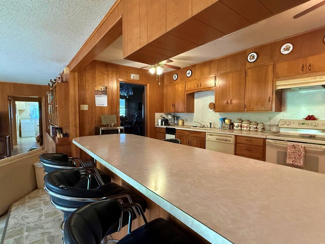 Interior, Kitchen, Wooden Walls