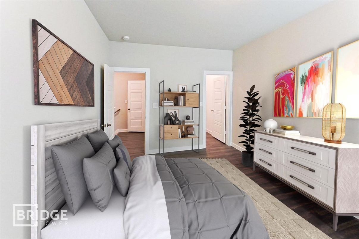 Bedroom, Interior, Wood Texture Flooring