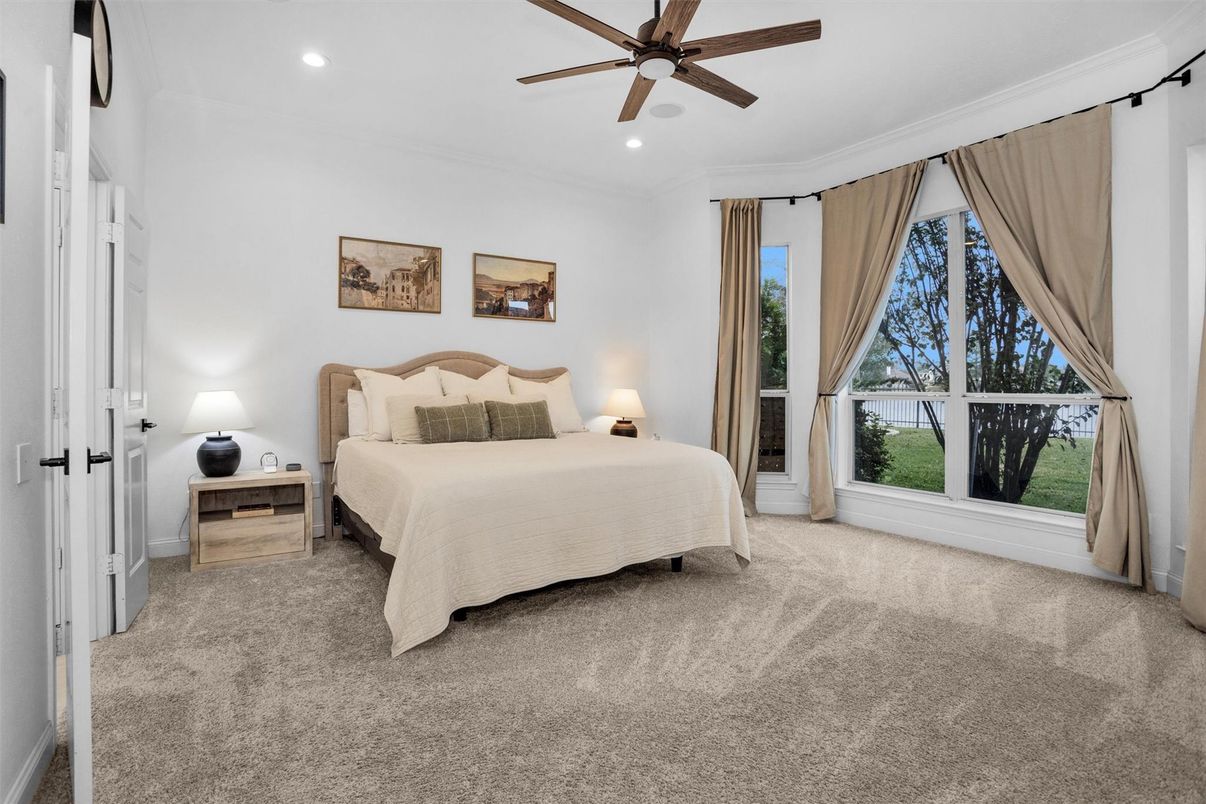 Bedroom, Interior, Recessed Lighting