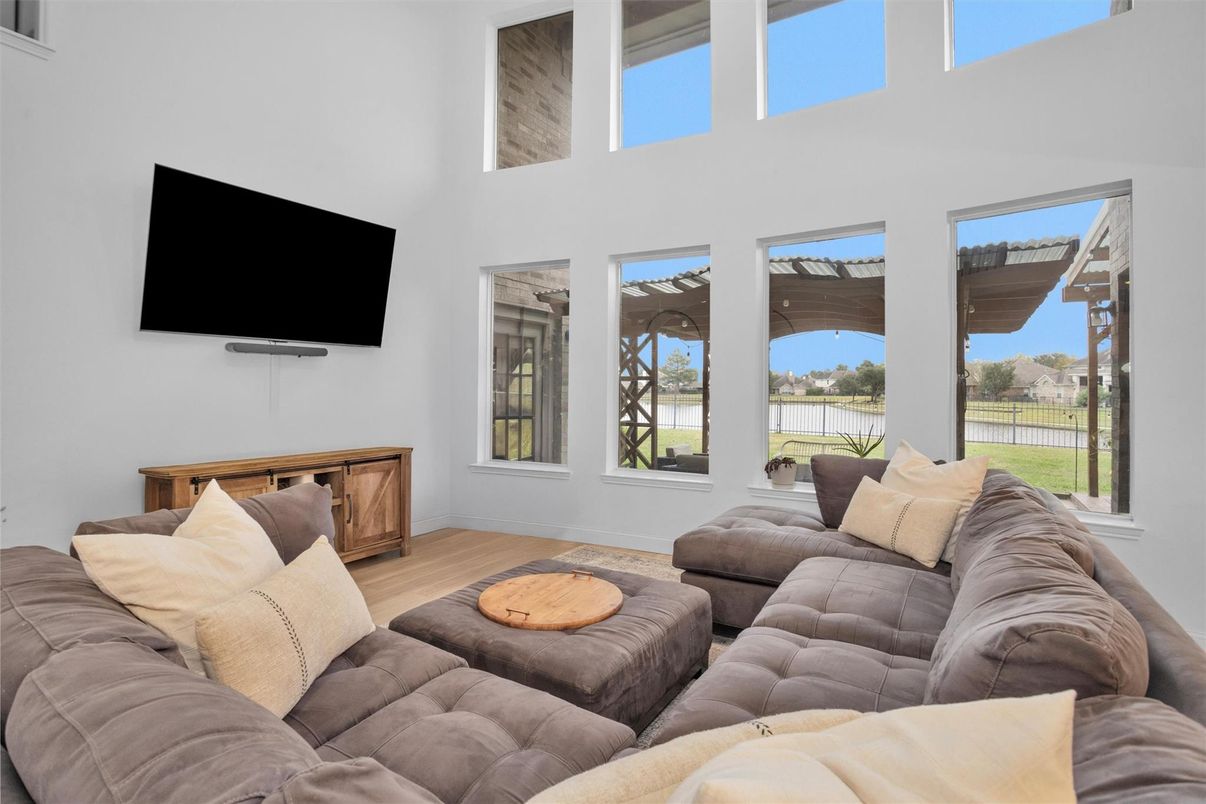 Interior, Living room, Water, Wood Texture Flooring
