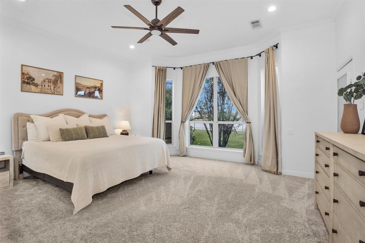 Bedroom, Interior, Recessed Lighting