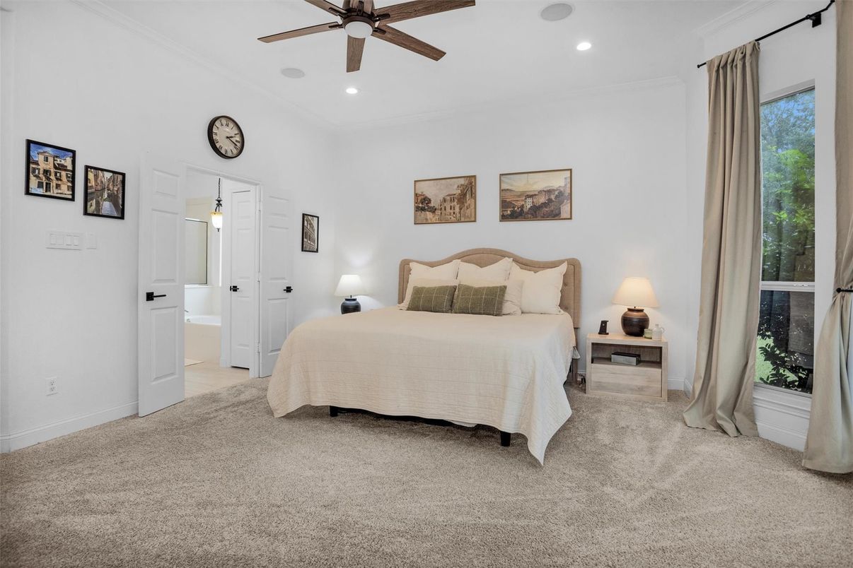 Bedroom, Interior, Recessed Lighting