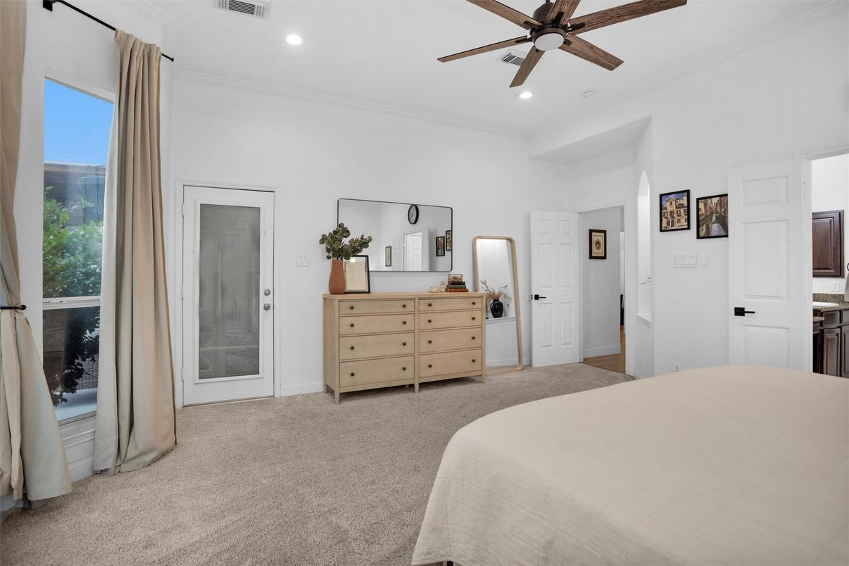 Bedroom, Interior, Recessed Lighting
